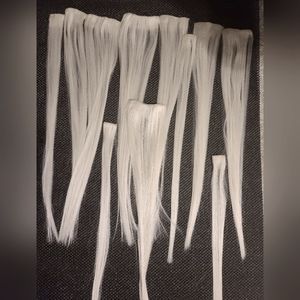 Platinum blonde! 22 Inch 100% Remy clip in hair extensions!